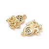 Brass Micro Pave Cubic Zirconia Charms X-KK-C099-01I-G-2