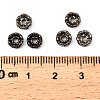 Brass Rhinestone Spacer Beads RB-A014-L6mm-01B-2