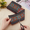 Ethnic Style Embroidery Polycotton Ribbons OCOR-WH0073-28-3
