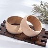 Unfinished Wood Bangles BJEW-WH0009-03-6