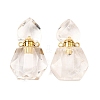 Natural Quartz Crystal Perfume Bottle Pendants G-L623-12G-07-1