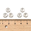 Brass Rhinestone Spacer Beads X-RSB038-B01-4