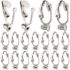 SUNNYCLUE 40Pcs Brass Clip-on Earring Converters Findings KK-SC0004-70P-1