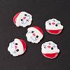 Christmas Themed Opaque Resin Cabochons CRES-P022-03-2