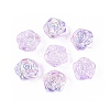 Electroplate Transparent Glass Beads Strands EGLA-N056-02A-03-1