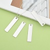 Tarnish Resistant 201 Stainless Steel Rectangle Stamping Blank Tag Pendants X-STAS-R064-15B-5