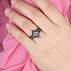 Alloy Rhombus Finger Rings Sets for Women PW-WG6B254-01-2