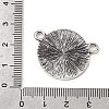 Flat Round Alloy Connector Cabochon Settings FIND-NH0001-18AS-3