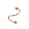 316L Surgical Stainless Steel Spiral Lip Rings with Spikes for Woman Men WGF7124-13-1