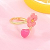 Brass Cuff Open Rings for Women KK-CBA17E5-03G-01-2
