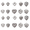 50Pcs 10 Style Tibetan Style Alloy Pendants FIND-CJ0001-16-1