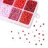 1 Box 8/0 Glass Seed Beads Round  Loose Spacer Beads SEED-X0050-3mm-07-4