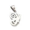 304 Stainless Steel Pendants STAS-K243-22P-2