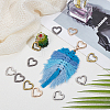 12Pcs 4 Colors Alloy Spring Gate Rings FIND-NB0006-20B-4