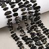 Natural Black Onyx(Dyed & Heated) Beads Strands G-F821-A03-01-1