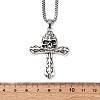 Tibetan Style Zinc Alloy Viking Pendant Necklaces NJEW-Z062-01AS-01-5