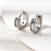 304 Stainless Steel Hoop Earrings EJEW-L302-03C-P-1
