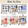 Plastic Nail Art Image Templates AJEW-UN0002-50-3