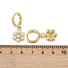 Brass Micro Pave Cubic Zirconia Hoop Earrings EJEW-S277-13G-7