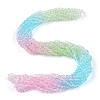 10 Strands Transparent Gradient Color Glass Beads Strands GLAA-CJ0002-09B-8