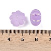 Frosted Transparent Acrylic Beads OACR-P029-03B-04-3