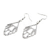 Tarnish Resistant 201 Stainless Steel Dangle Earrings STAS-S105-JN610-1-2