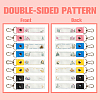PU Leather & Cotton Name Marker Keychain AJEW-WH0514-037-3