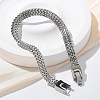 304 Stainless Steel Wheat Chain Bracelets for Women Men STAS-N117-02P-3