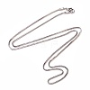 Brass Box Chain Necklace Making MAK-J009-63P-1