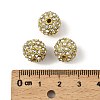 Alloy Rhinestone Beads RB-A034-12mm-A01G-2