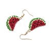 Glass Seed Beads Dangle Earrings EJEW-MZ00295-4