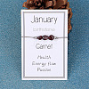Natural Garnet Nuggets Braided Bead Bracelet GR1793-1-1