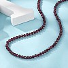 Natural Garnet Beaded Necklaces NJEW-K114-B-A04-3
