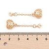 Rack Plating Brass Micro Pave Cubic Zirconia Pendants KK-F879-26G-3