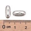 Letter Slider Beads for Watch Band Bracelet Making X-ALRI-O012-I-NR-3