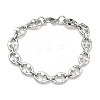 304 Stainless Steel Link Chain Bracelets LS-BJEW-H618-02P-1