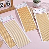 4 Sheets 4 Styles Acrylic Self Adhesive Stickers DIY-GF0014-71B-4