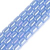 Electroplate Imitation Jade Glass Beads Strands EGLA-Q132-03A-B04-1