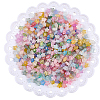 600Pcs 2 Colors Frosted Acrylic Charms OACR-PA0001-35-7