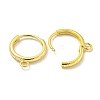 Brass Hoop Earring Findings KK-L211-021G-2