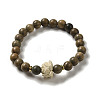 Wood Bead Bracelets BJEW-B080-33-1