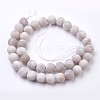 Natural White Agate Bead Strands G-J376-02-10mm-2