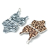 4Pcs 4 Styles Printed Acrylic Pendants MACR-FS0001-75-2