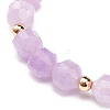 Natural Amethyst Stretch Bracelet BJEW-JB08525-05-6