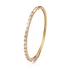 Rack Plating Brass Cubic Zirconia Bangles for Women BJEW-E071-28G-3