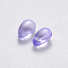 Transparent Spray Painted Glass Charms GLAA-R211-03-B08-2