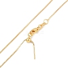 Rack Plating Brass Micro Pave Clear Cubic Zirconia Teardrop Pendant Box Chain Necklaces NJEW-P317-03G-3