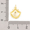 Rack Plating Brass Enamel Pendants KK-P269-09G-4