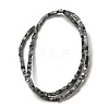Natural Snowflake Obsidian Beads Strands G-B064-A34-3