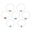7Pcs 7 Colors Glass Seed Beads Stretch Bracelets for Women BJEW-MZ00200-2
